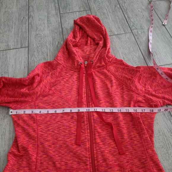 90 Degree by Reflex Red Full Zip Hooded Jacket Women’s Large - Picture 5 of 7